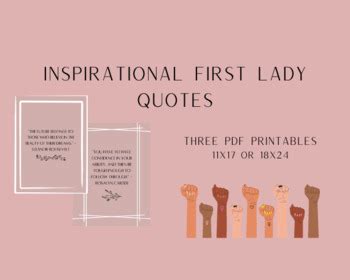 Inspirational First Lady Quotes by Dexter's Classroom Decor | TPT