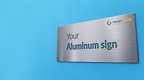 Custom Aluminum metal signs | Brushed, Reflective, Standard Aluminum