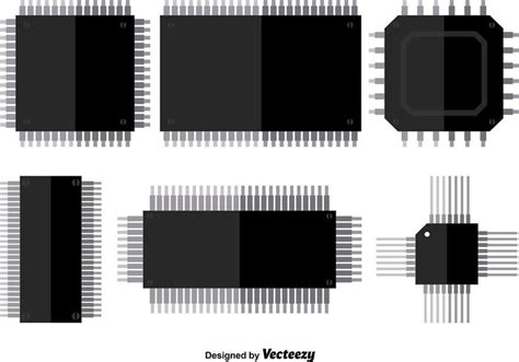 Microchip Vector Icons 109047 Vector Art at Vecteezy