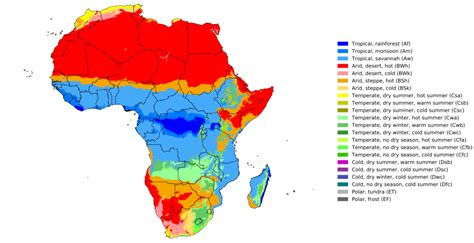 Map : The climate map of Africa - Infographic.tv - Number one ...