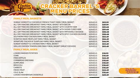 The Complete Cracker Barrel Menu w/ Prices: 2024 Update