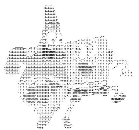 Simple ascii art animals - switiwant