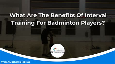 Interval Training For Badminton Players? ST Badminton KL #1