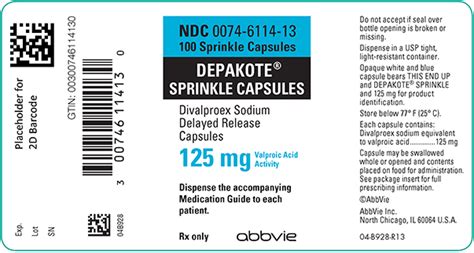 BUY Divalproex Sodium - Sprinkles (Depakote) 125 mg/1 from GNH India at ...