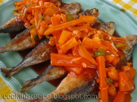 Cook this Recipe: Recipe: Galunggong with Sweet and Sour Sauce