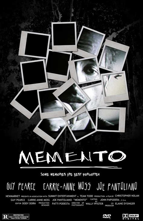 Movie posters, Memento movie, Christopher nolan