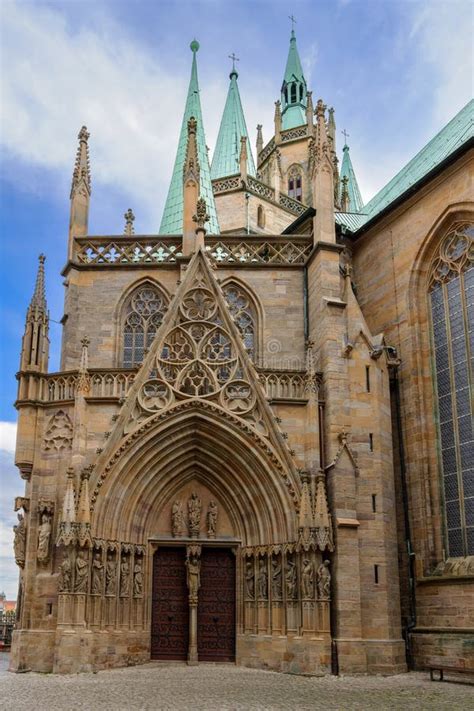 Erfurt Cathedral stock image. Image of architecture - 258218513