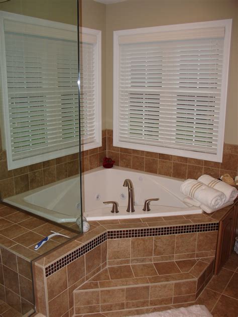 Corner Jetted Tub #cornerjettedtub | Bathroom remodel master, Bathrooms ...