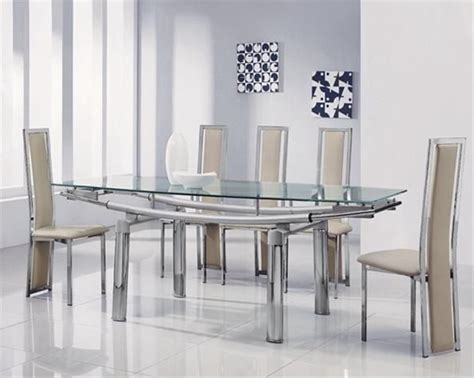 20 Ideas of Extendable Glass Dining Tables and 6 Chairs | Dining Room Ideas