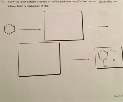 Solved Show the most efficient synthesis of | Chegg.com