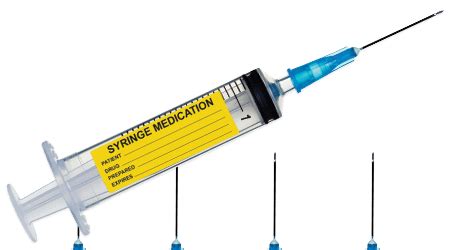 Syringes Labels, Medical Industry Labels | SheetLabels.com