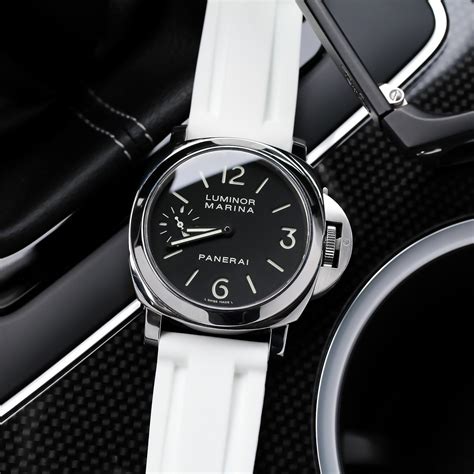 RUBBER STRAP FOR PANERAI LUMINOR - ARCTIC WHITE – Horus Straps