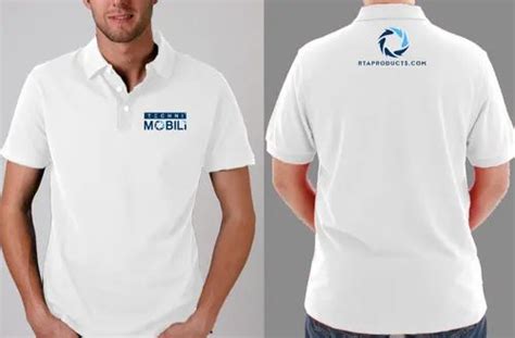 Dry Fit Polyester Cotton White T-Shirt Printing With Company Logo ...