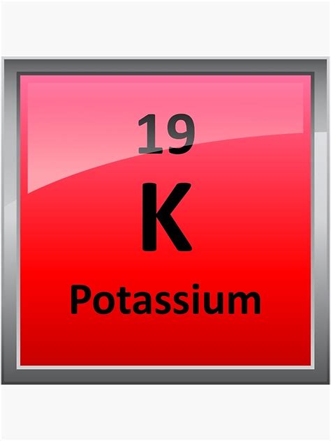 "Potassium - K - Periodic Table Element Symbol" Art Print for Sale by ...