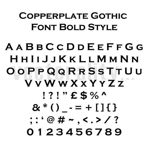 Copperplate Gothic Font Bold Style Alphabet Letters Vector Art - Etsy ...