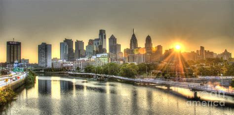 Philadelphia Sunrise Photograph by Mark Ayzenberg