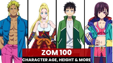 Zom 100 Characters Age, Height, Birthday & More