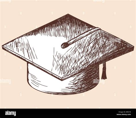 Graduation cap sketch Stock Vector Image & Art - Alamy