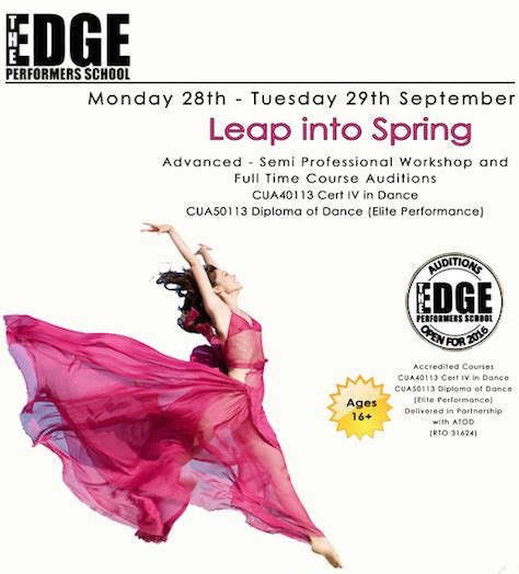 Edge Performers School holds auditions - Dance Informa Australia