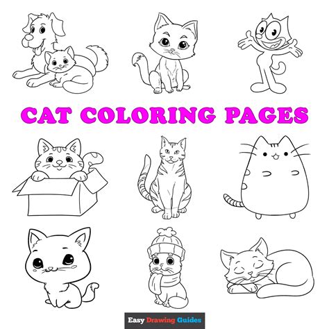 Free Printable Cat Coloring Pages for Kids