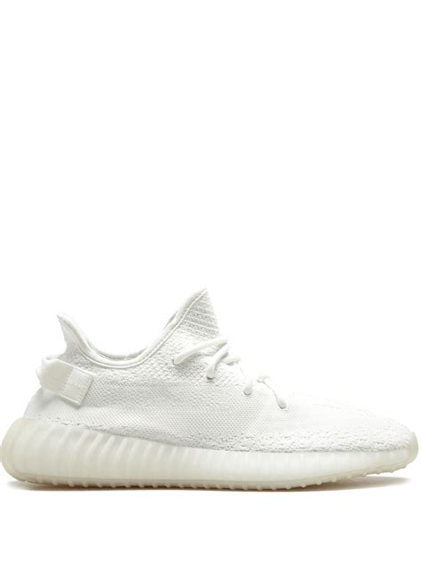 Adidas Yeezy Boost 350 v2 "Triple White" Sneakers | White | FARFETCH