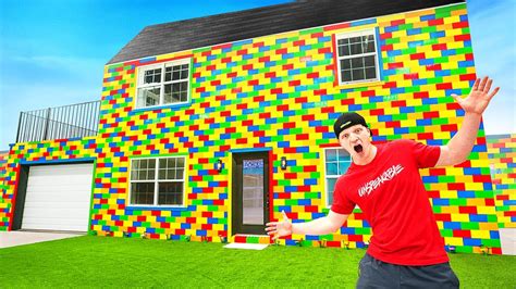 I Built A REAL Lego House! LIFE SIZE - YouTube