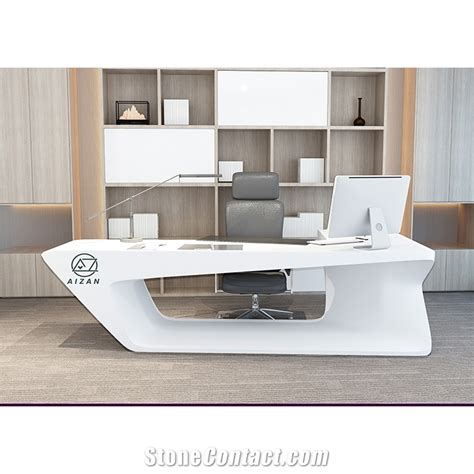 Modern Home Office Table White Office Desk from China - StoneContact.com