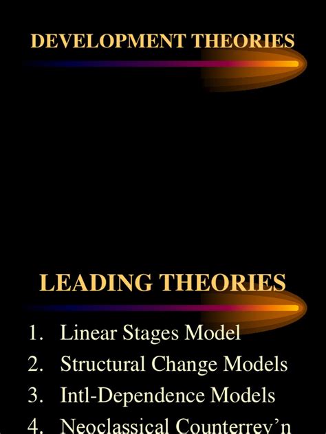 Theories of Development 1 | PDF | Economic Growth | Development Economics