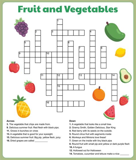 Easy Printable Crossword Puzzles For Seniors