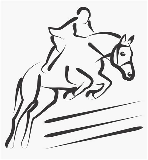 Horse Jumping Silhouette Png , Png Download - Show Jumping Horse ...