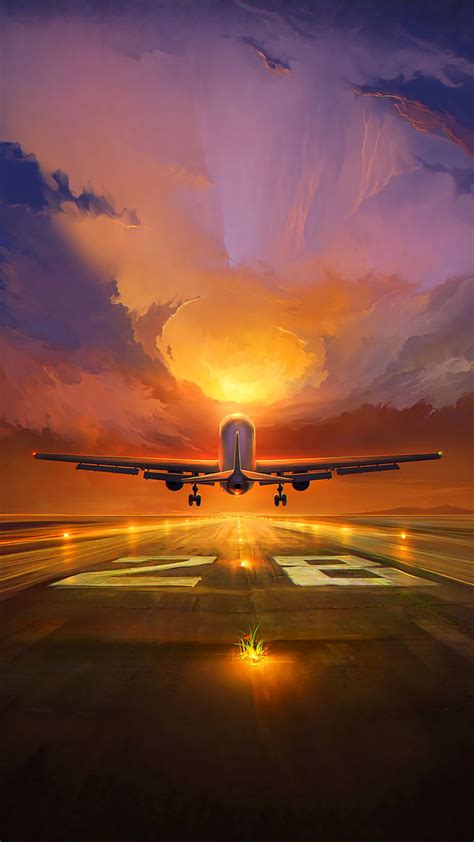 Airplane Sunset Wallpapers - Wallpaper Cave