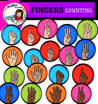 Fingers Counting Clip Art clip art by Artifex | Teachers Pay Teachers