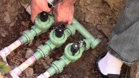 Installing an Orbit valve set. | Sprinkler valve, Sprinkler, Sprinkler ...