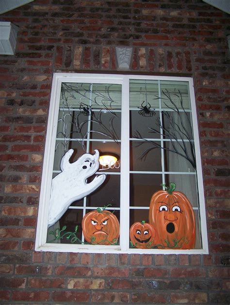 Window painting / Window art in 2023 | Diy halloween window decorations ...