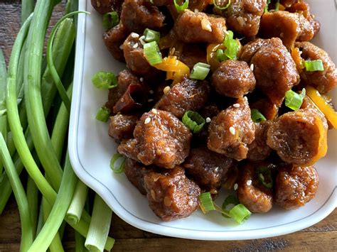 Soya Chunks Manchurian Dry | A Little Bit of Spice