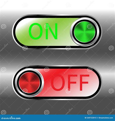 On Off Vector Icon. Switch Button Sign. on Off Switch Symbol. Toggle ...