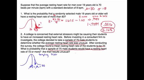 Central Limit Theorem: Example Calculating Probabilities/Percents - YouTube