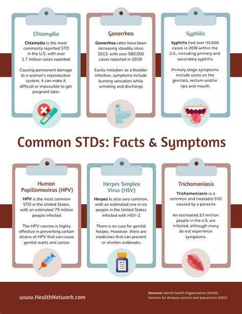 Common Sexually Transmitted Diseases (STD) Infographic Template - Venngage