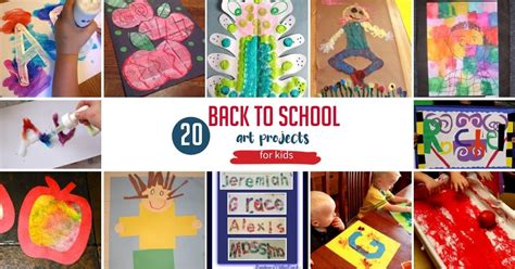 20 Back to School Art Projects for Kids - hands on : as we grow