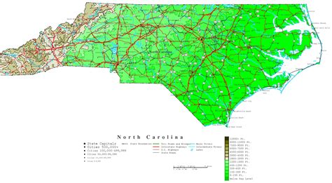 Western North Carolina Topographic Map - Goldie Georgeanna