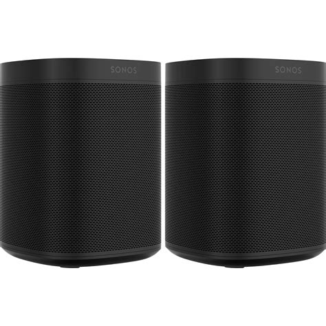 Sonos One SL Wireless Speaker Set (Pair, Black) B&H Photo Video