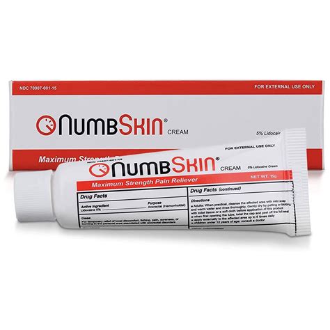 Buy Numbskin Painless Tattoo Numbing Cream | 5% Lidocaine Topical ...