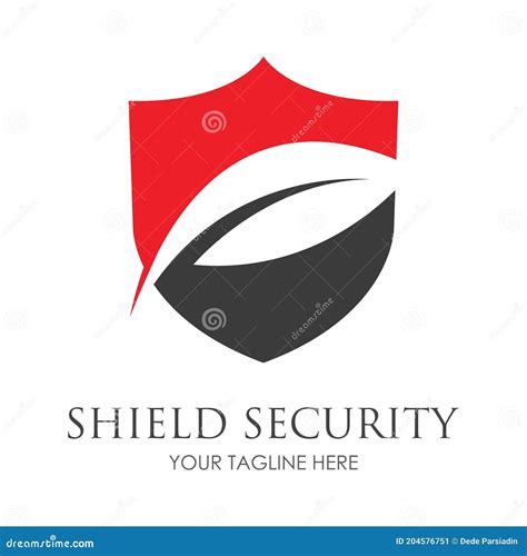 Shield Security Logo Design Vector Illustration Template Stock Vector ...