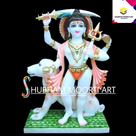 Painted Hindu Marble Bhairav Statue, For Worship at Rs 12500 in Jaipur