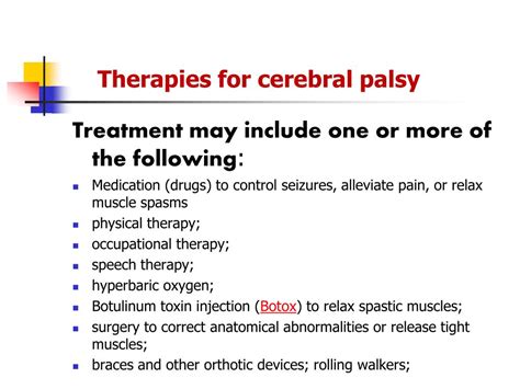 PPT - Management of Cerebral Palsy (Treatment) PowerPoint Presentation ...