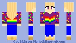 Rainbow Girl Minecraft Skin