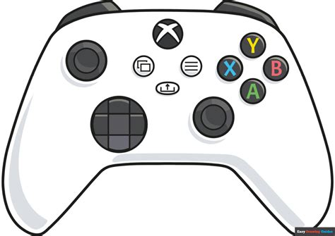 Xbox Controller Drawing Outline