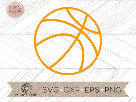 Basketball Outline svg basketball Cricut cut file | Etsy