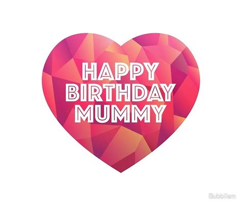 'Happy Birthday Mummy' Greeting Card by Bubblism | Happy birthday mummy ...