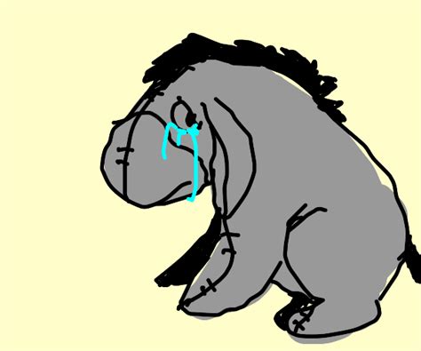 Crying Eeyore - Drawception